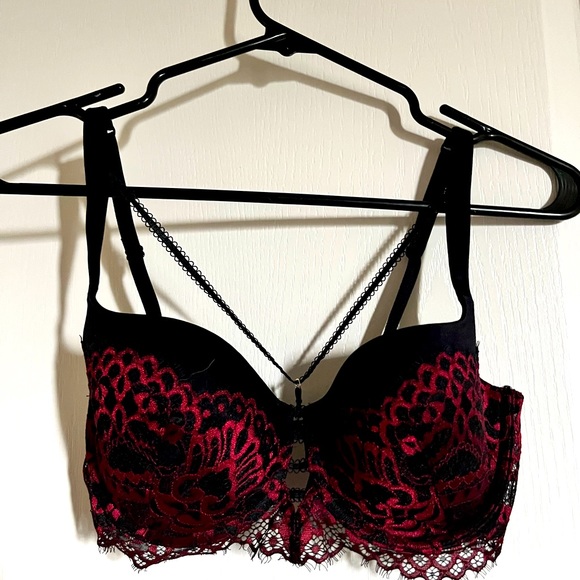La Senza Red/Black Lace Bra 34C - Picture 1 of 1